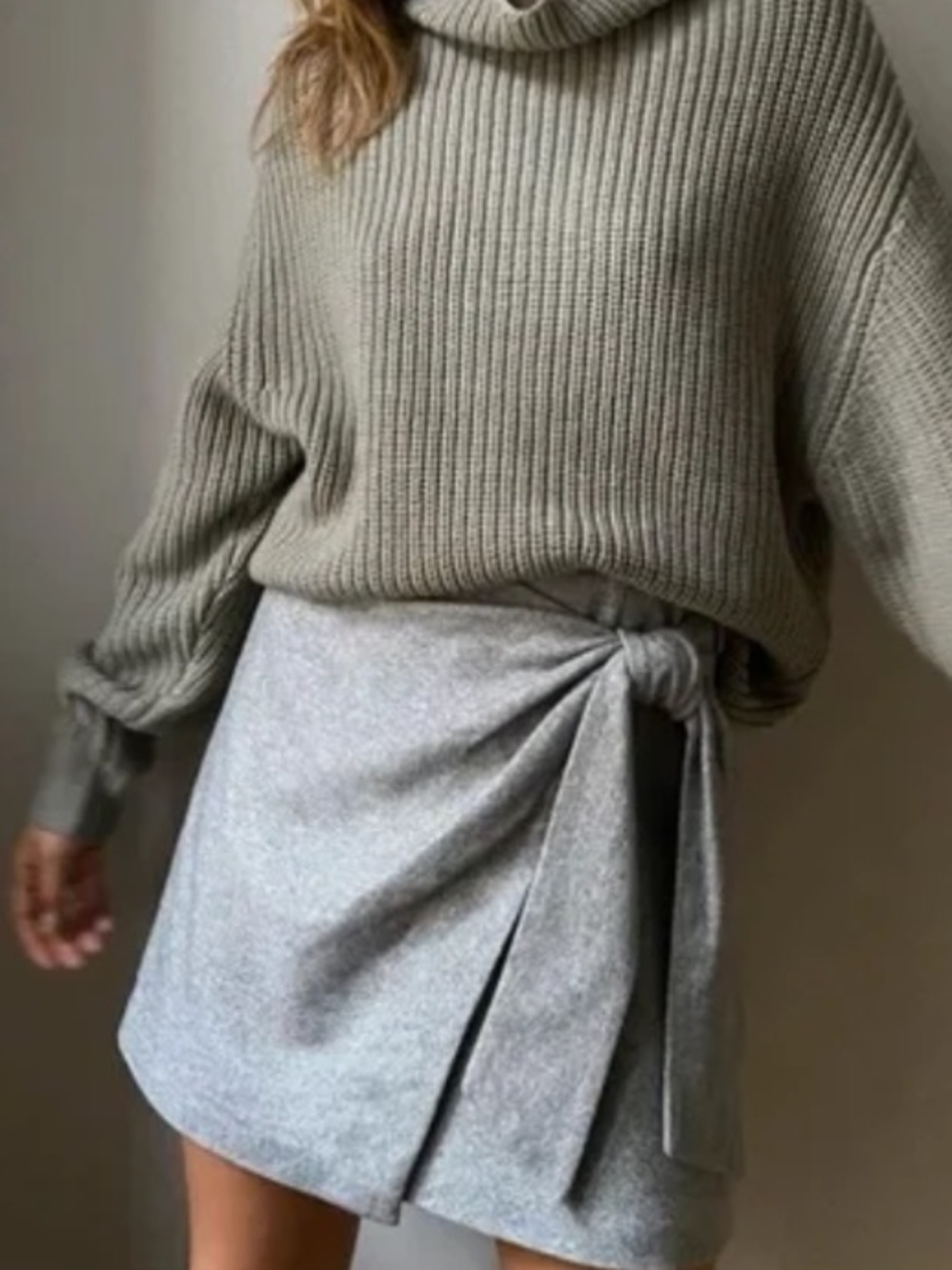 Wilfred Dorine Heather Light Grey Coat - Size 6